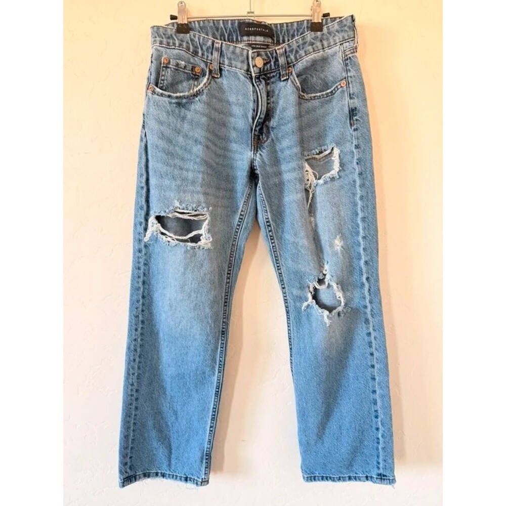 Aeropostale Low Rise Baggy Jeans Size 4S